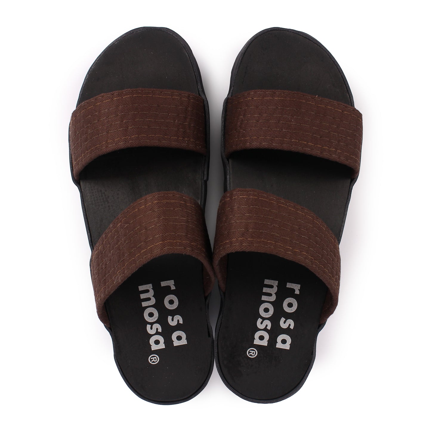 DONAU JUDO + Cotton Dark Clog Sandals + Brown