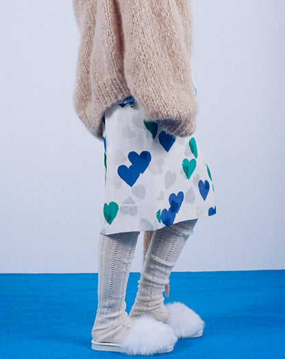 Faux Fur Slippers + White