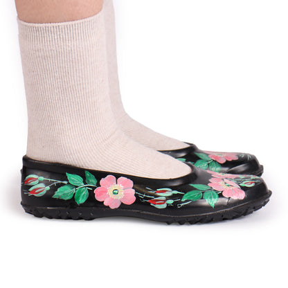 BALLERINA Rose + Hand-painted Rain Shoes