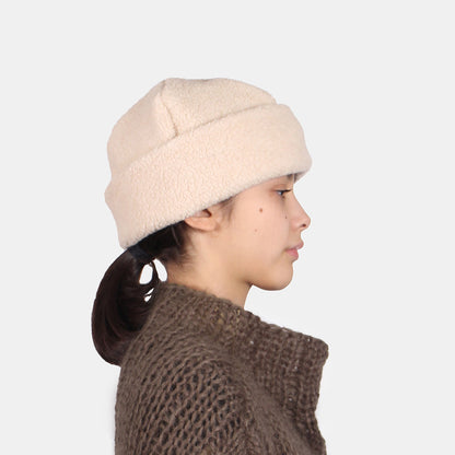 CÂBLEAMI Recycle Wool W/CAP + Pile Stitch + ecru