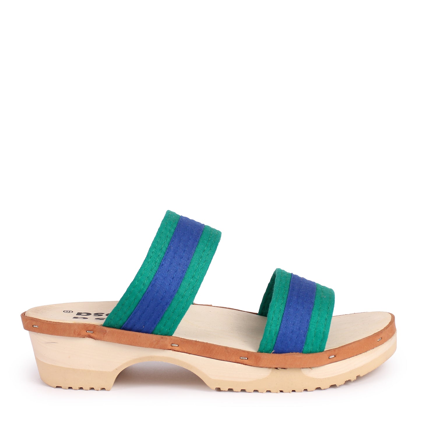 DONAU JUDO + Cotton Clog Sandals + Blue Green
