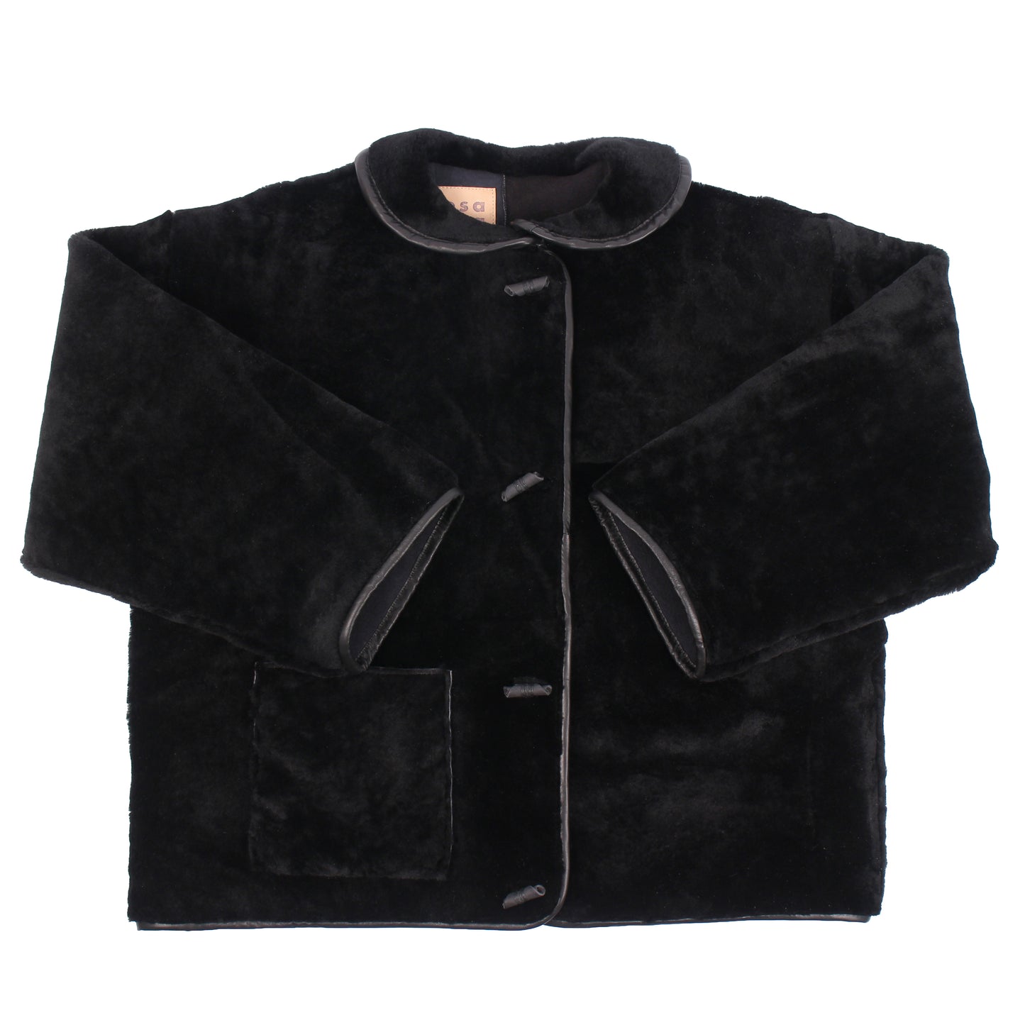 Jacket METEOR COLLAR + Reversible Shearling Jacket + Soft Black