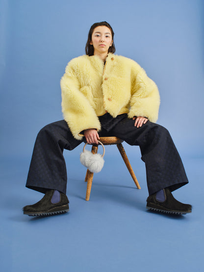 SIDE GORE BOOTS + Navy Mucca