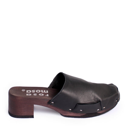 ROCCO NOMAD SIMPLE + Leather Clog + All Black