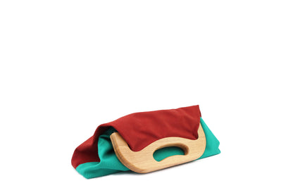 ANGOLO BAG Canvas + Turquoise / Bordeaux