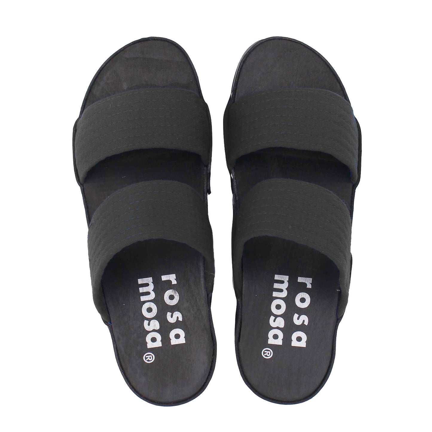 DONAU JUDO + Cotton Dark Clog Sandals + Black