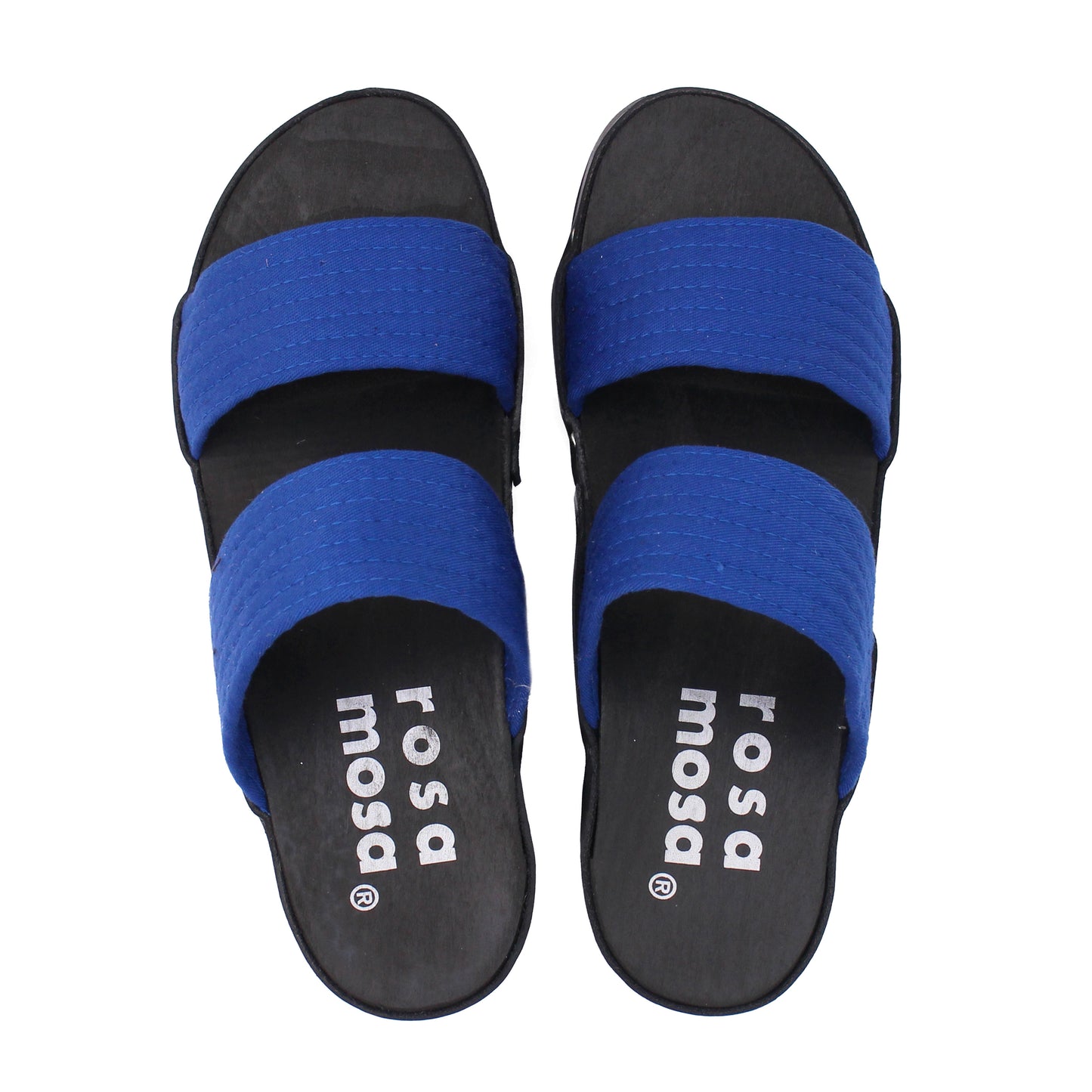 DONAU JUDO + Cotton Dark Clog Sandals + Cobalt Blue