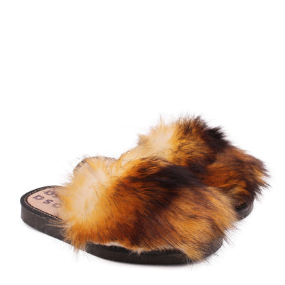 Faux Fur Slippers + Foxy