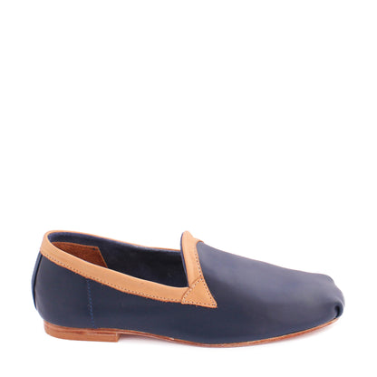 KARRÉ + Leather Slip-on Shoes + Navy