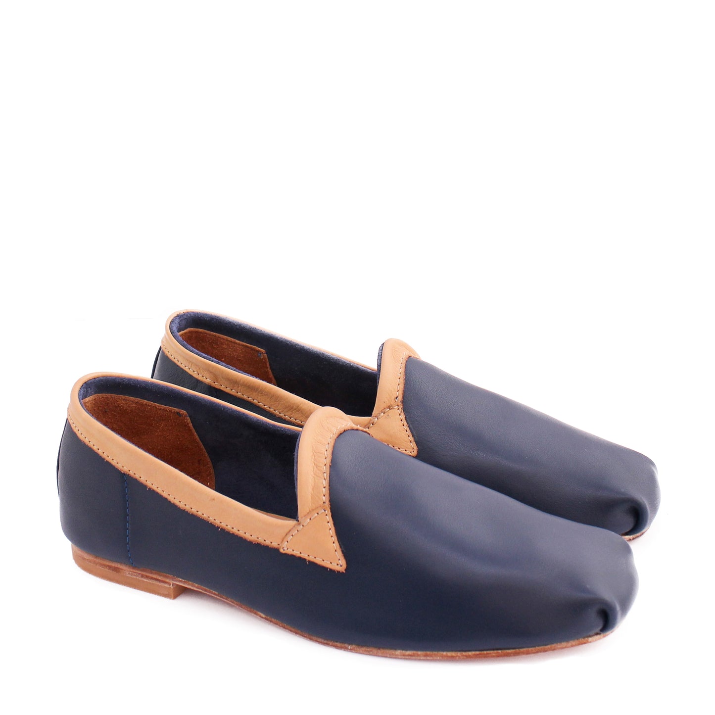KARRÉ + Leather Slip-on Shoes + Navy