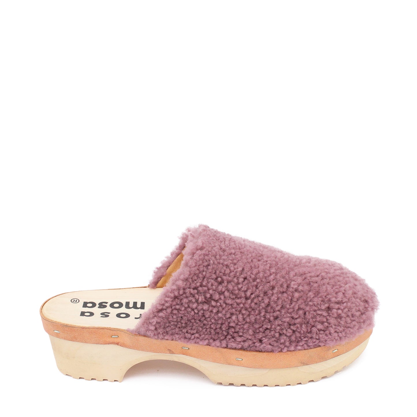 PANTO CURLY+ Shearling Clog Shoes + Lila