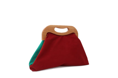 ANGOLO BAG Canvas + Turquoise / Bordeaux